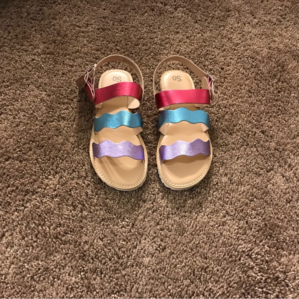 Multi color Girl shoes NEW never worn